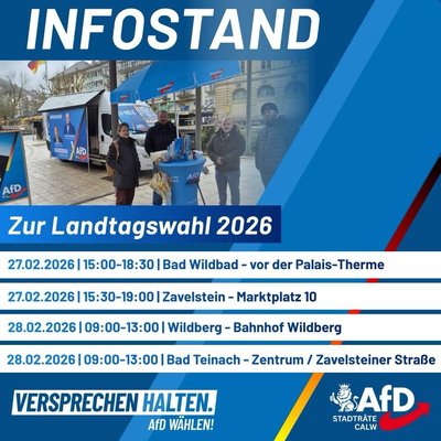 Event-Flyer AfD Infostand Zavelstein 27.02.26