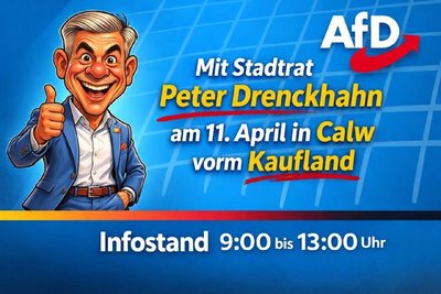 Event-Flyer AfD Infostand Calw 11.04.2026