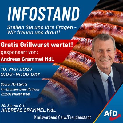 Event-Flyer AfD Infostand Freudenstadt 16.05.2026