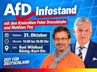 Event-Flyer AfD Infostand Bad Wildbad 31.10.2026