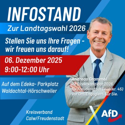 Event-Flyer AfD Infostand Waldachtal